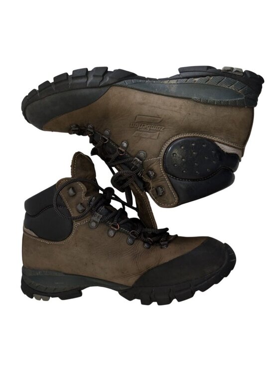 Zamberlan Vioz Brown Green Leather Vibram Hiking Mountaineering Boots Mens 9.5 main image 11